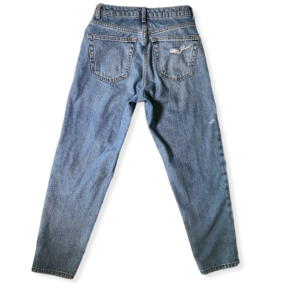 TOPSHOP Mom Petite High Waisted Jeans - Picture 3 of 11